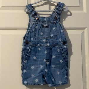 Oshkosh Denim Overalls With Stars Vestback